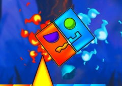 Fire and Water Geometry Dash