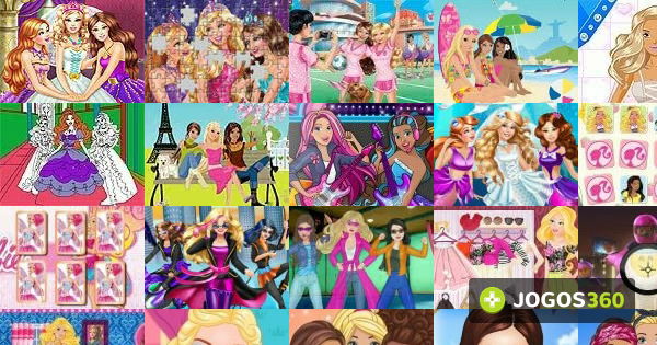 Jogos de Vestir a Barbie e Suas Amigas no Jogos 360