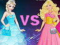 Jogo Elsa vs Barbie Fashion Contest no Jogos 360