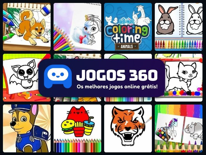Jogos de Colorir Animais no Jogos 360