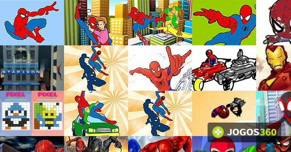 Conjunto de colorir com forma do Homem-Aranha / Spiderman