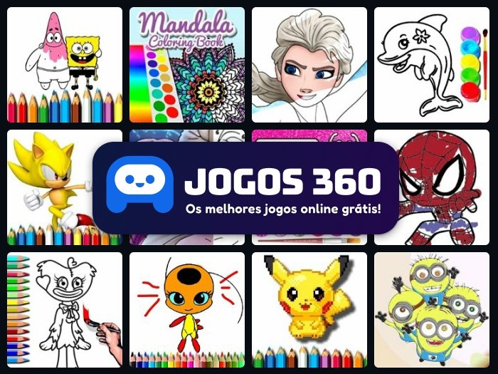 Jogos de Desenhos para Colorir no Jogos 360