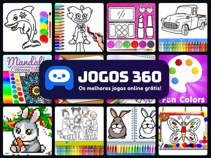 Jogos de Desenhos para Colorir no Jogos 360