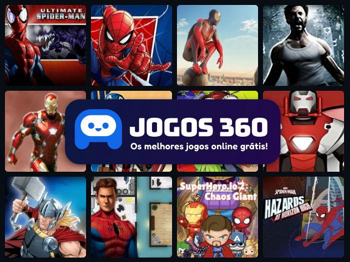 Jogos do Batman e do Homem Aranha no Jogos 360