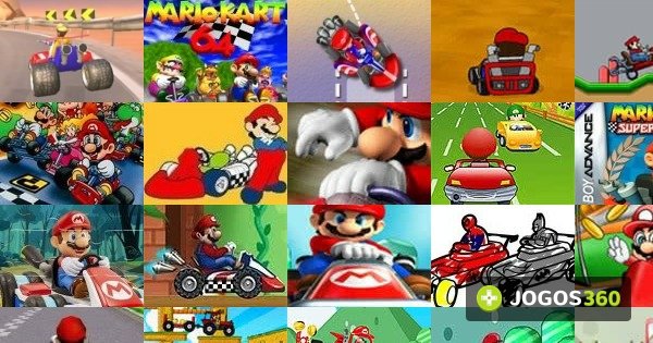 Jogos do Mario de Carros no Jogos 360