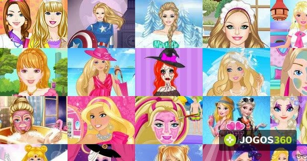 Jogo Barbie Glam Face Art no Jogos 360