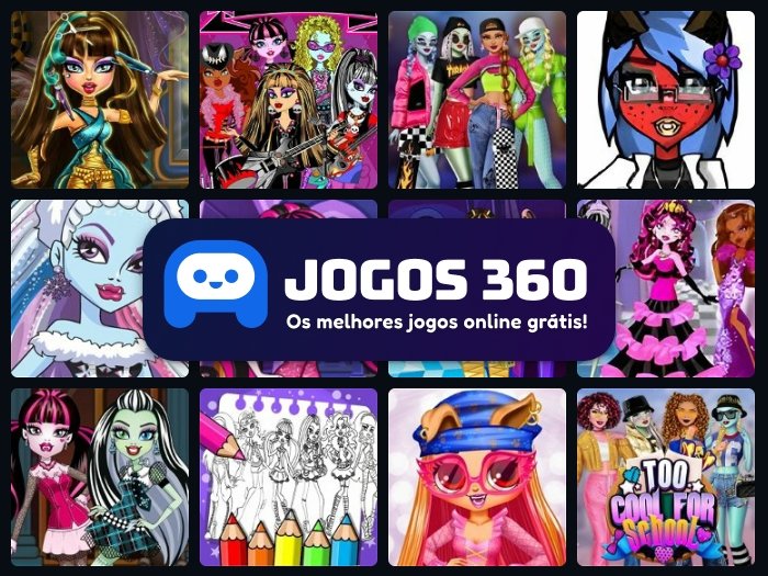 Jogo Monster High Hair Salon no Jogos 360
