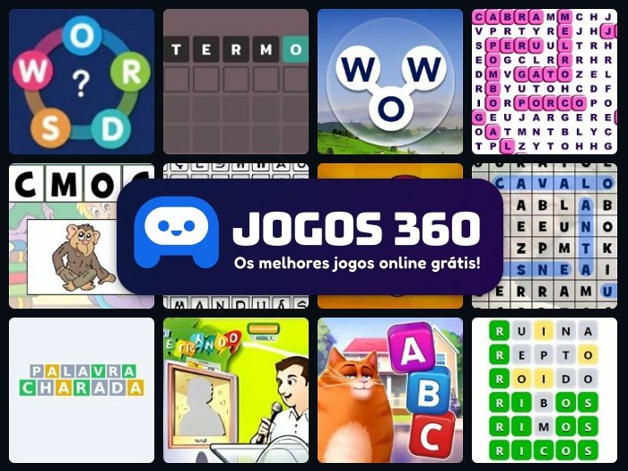 Jogos de Caça Palavras on line no Jogos 360
