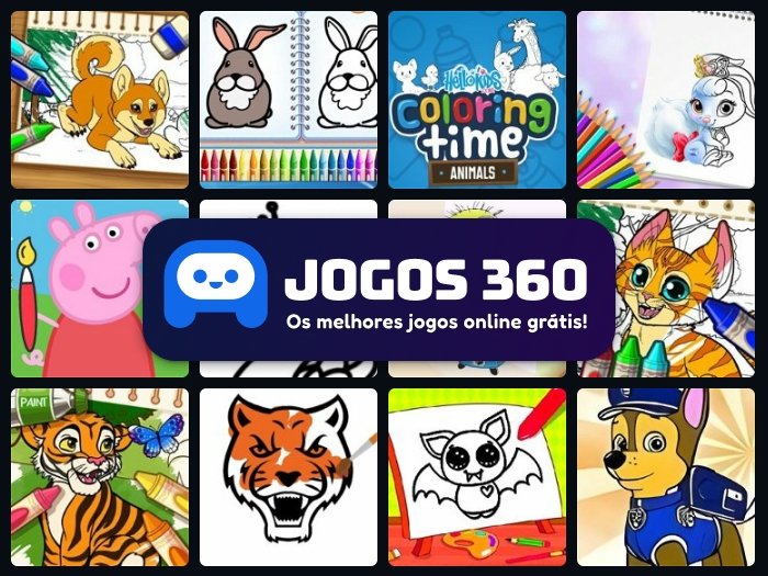 Jogos de Pintar Animais no Jogos 360