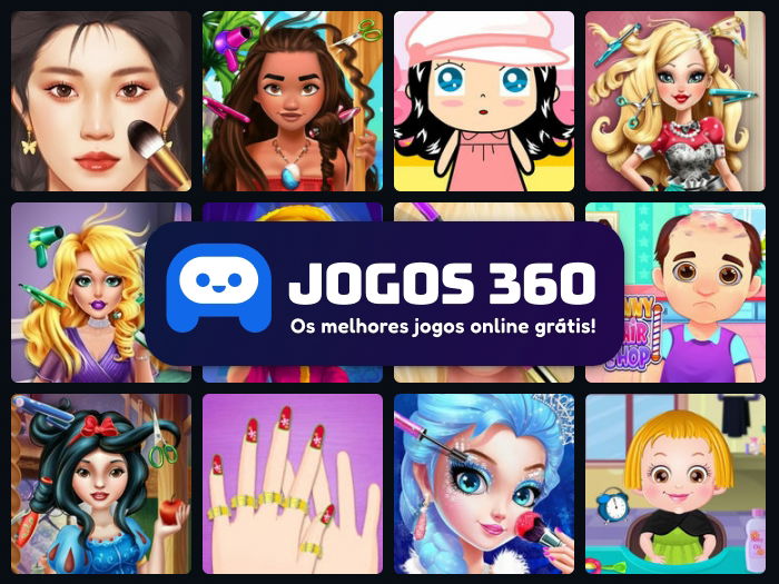 Jogos infantis para meninas - Jogo Maquiagem - Salão de beleza