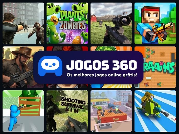 Jogo Plants vs Zombies no Jogos 360