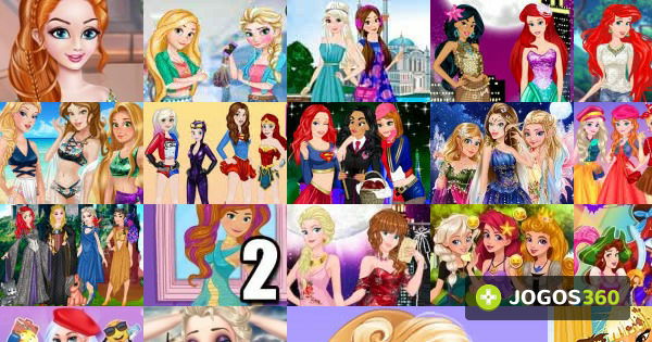 Jogos de Vestir Princesas da Disney no Jogos 360