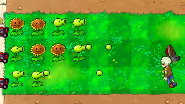 Jogo Plants vs Zombies