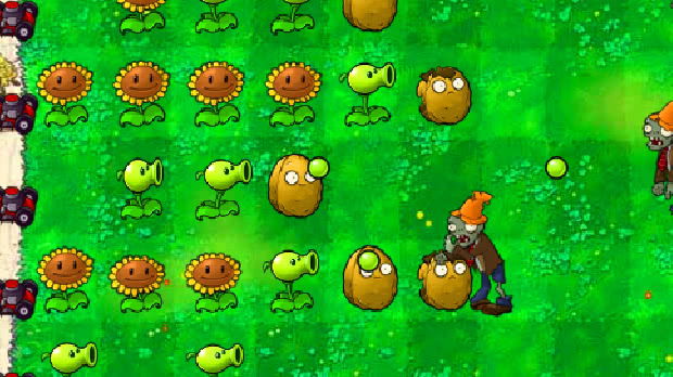 Jogo Plants vs Zombies no Jogos 360