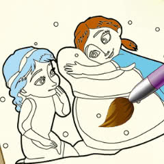 Jogos de Colorir Desenhos da Frozen no Meninas Jogos