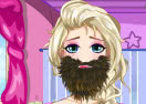 Frozen Elsa Beard Shave