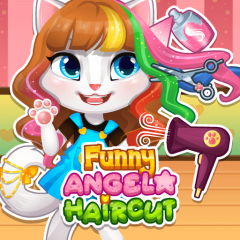 Funny Angela Haircut No Jogos 360   Funny Angela Haircut D 