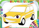 Funny Car Coloring