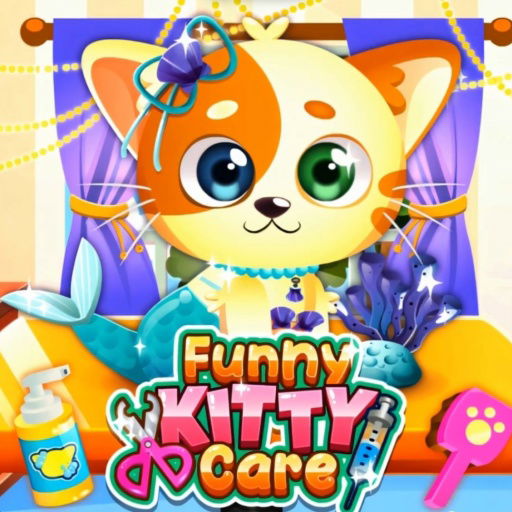 FUNNY KITTY CARE - Jogue Grátis Online!