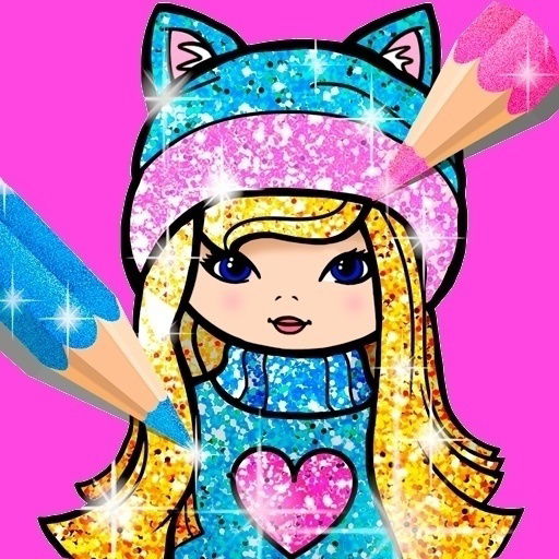 Jogo Girls Coloring Book Glitter no Jogos 360