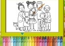 Happy Family Coloring Book