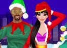 Kim and Kanye on Christmas