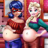 Ladybug and Elsa: Pregnant BFFs