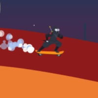 Lava and Ninja Skateboard