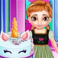 Little Anna Unicorn Cake Make