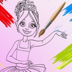  Little Ballerinas Coloring