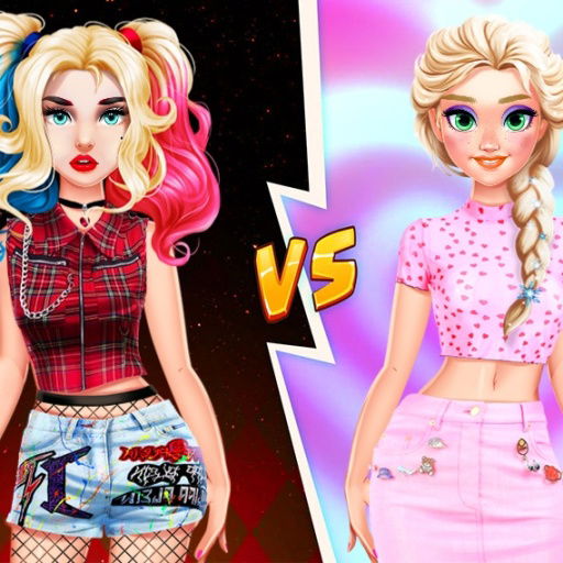 Jogos de Meninas - Jogar Fashion Battle Girly Vs Tomboy, jogo de