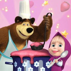 Jogo Masha and Bear Cooking Dash no Jogos 360