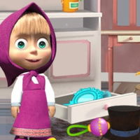 Masha and the Bear Cleaning Game