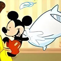 Mickey and Friends Pillow Fight