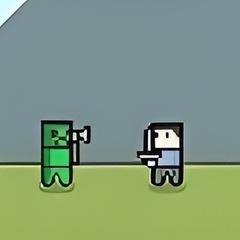 CraftFighter - Steve vs Creeper Jogo de Luta do Minecraft (Online) 