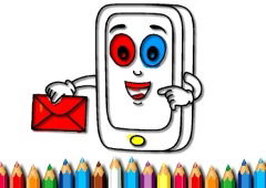 Mobile Phone Coloring Book