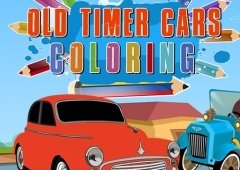 Old Timer Cars Coloring