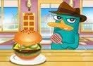 Perry Cooking American Hamburger