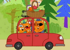 Picnic with Cat Family