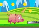 Pink Pig Running