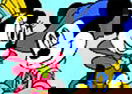 Pinte a Minnie e o Mickey