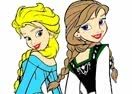 Pinte Anna e Elsa