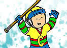 Pinte Caillou Jogando Hóquei
