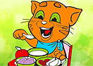 Pinte Ginger Almoçando