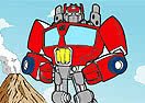 Pinte Optimus dos Transformers Rescue Bots