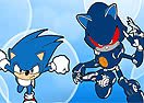 Pinte Sonic e Metal Sonic