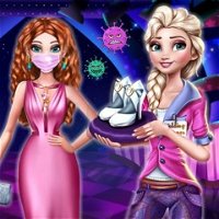 Elsa vs Barbie Desfile de Moda - jogos online de menina