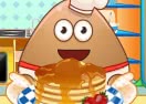 Pou Cooking Pancakes