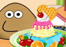 Pou Ice Cream Decorating