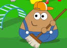 Pou School Clean